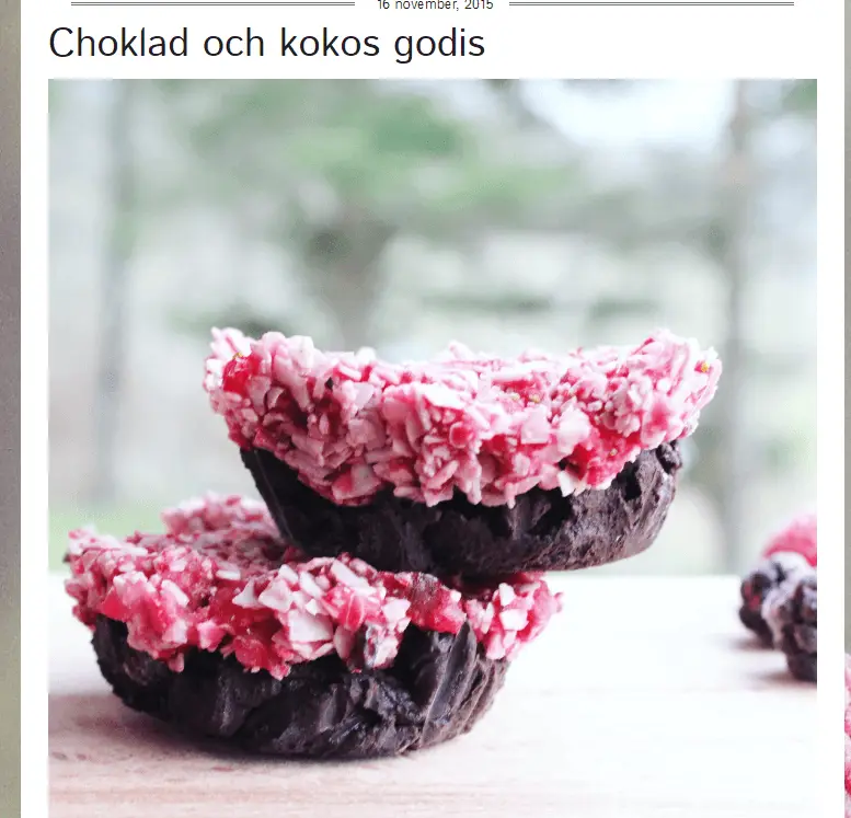 Choklad och kokos godis